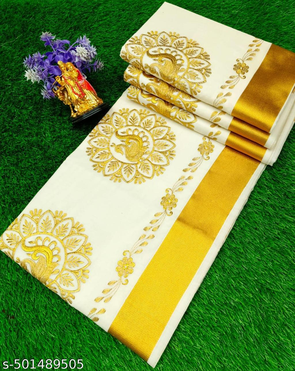 Picture of Pl Kerala Embroidery Saree