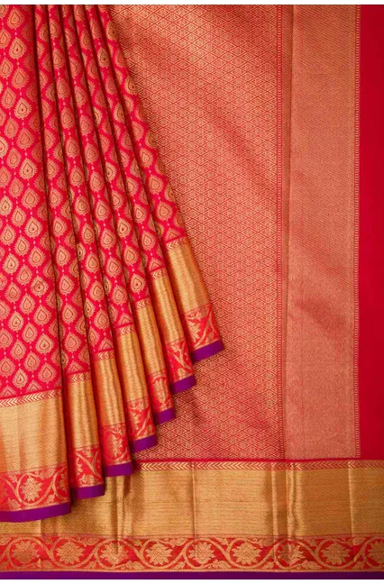 Picture of Red Kanchipuram Silk Saree