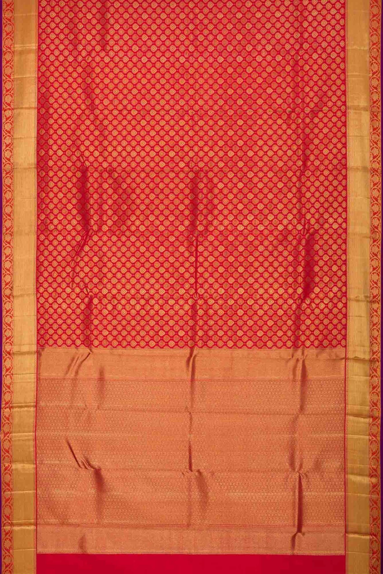 Picture of Red Kanchipuram Silk Saree