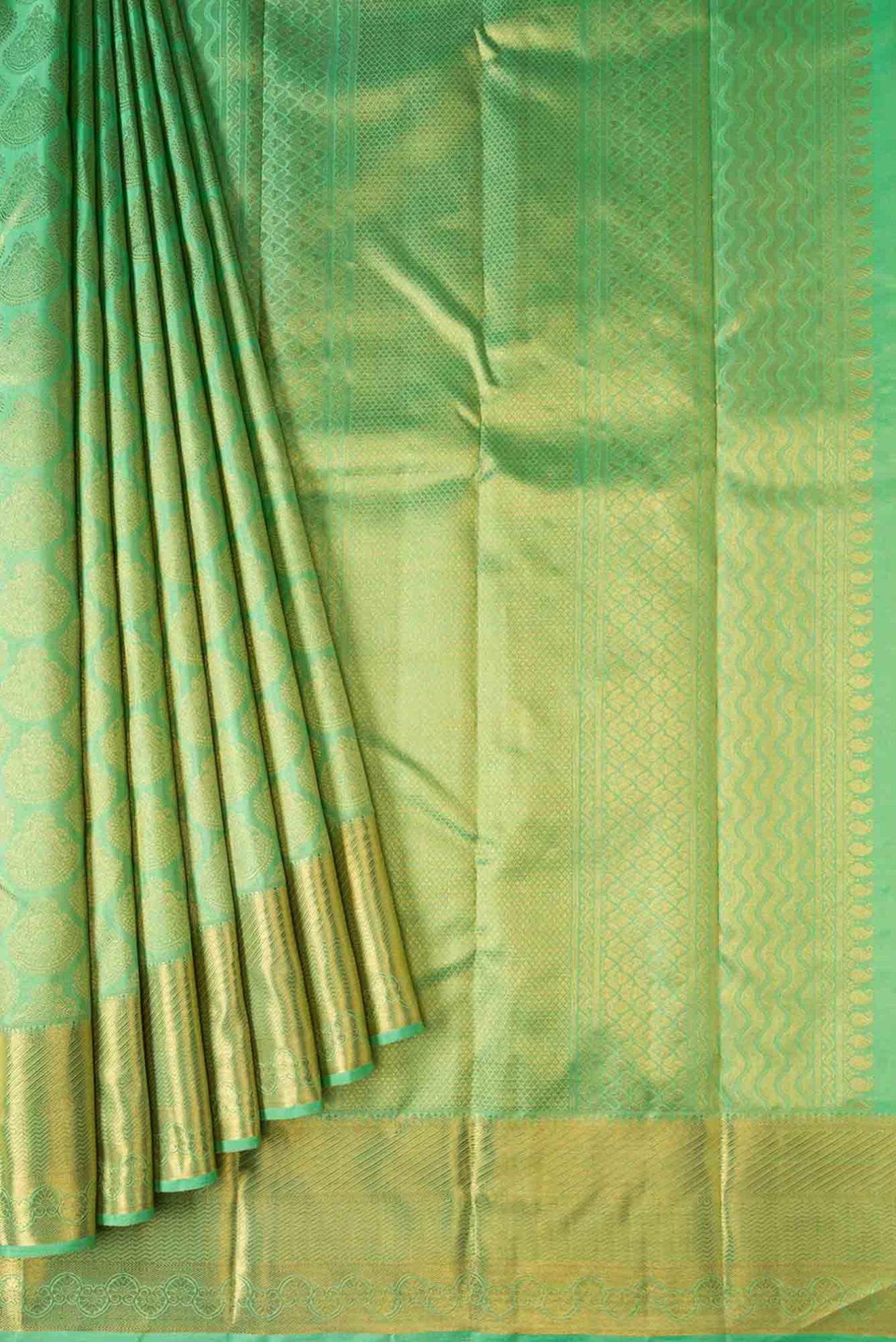 Picture of Green Kanchipuram Silk Saree