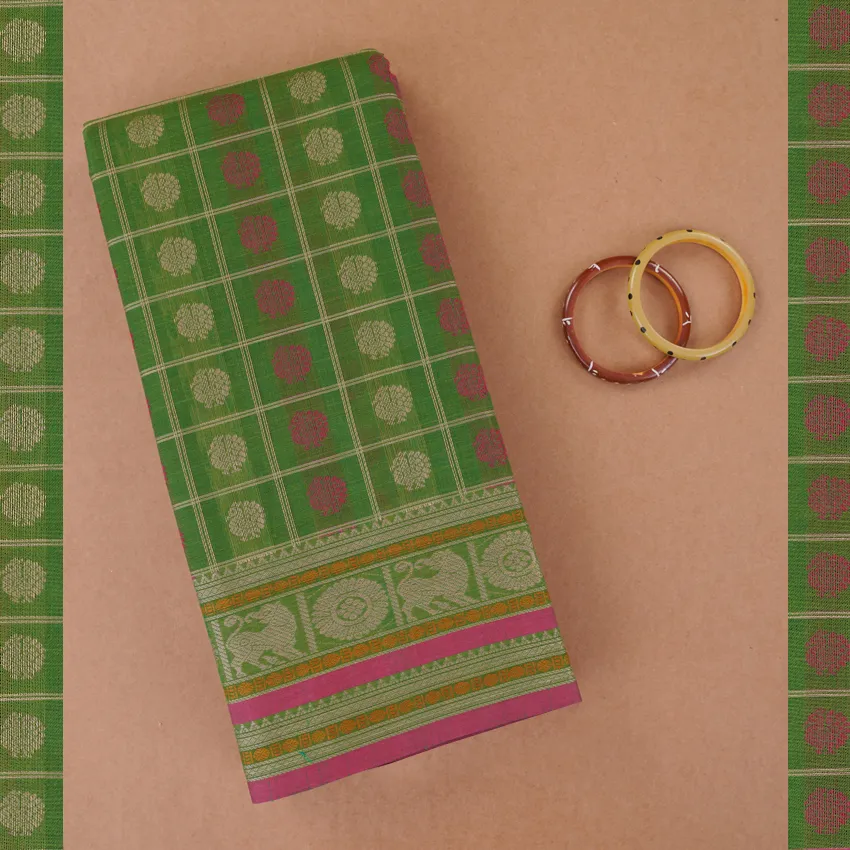 Picture of 80SX80S PMK 1000 BUTTA COTTON SAREES