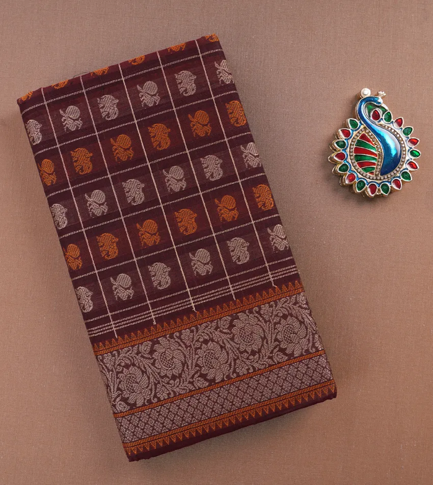 Picture of 80SX80S PMK 1000 BUTTA COTTON SAREES