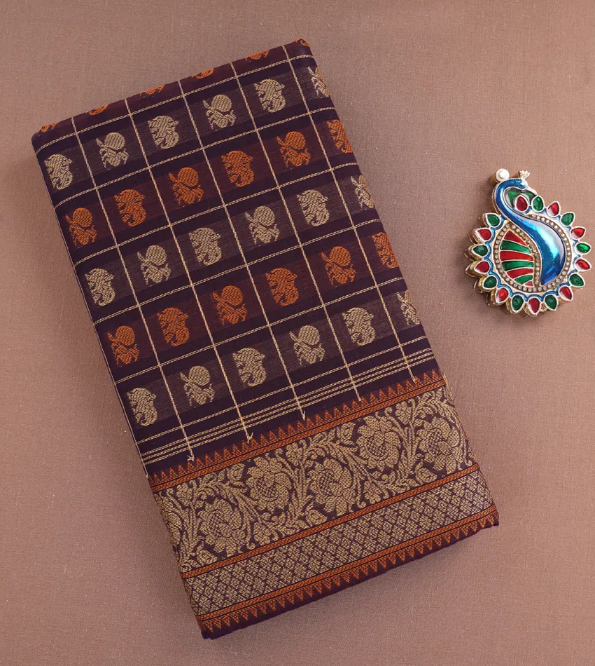 Picture of 80SX80S PMK 1000 BUTTA COTTON SAREES