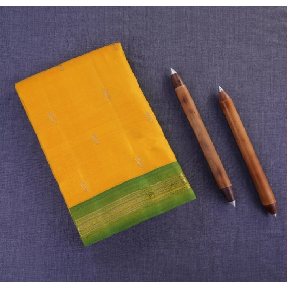 Picture of Arni Silk Half Fine Zari Saree With Blouse